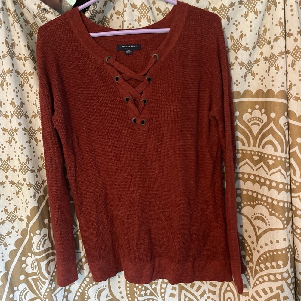 American Eagle Outfitters Women's  Lace-Up Top